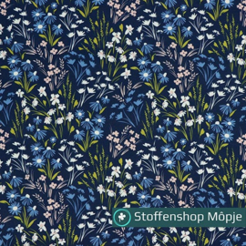 Softshell Digital Flowers Navy