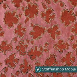 Jacquard Flowers Pink