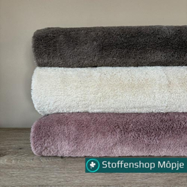 Faux Fur Lurex Taupe