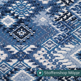 Cotton Rayon Voile Carpet Denim