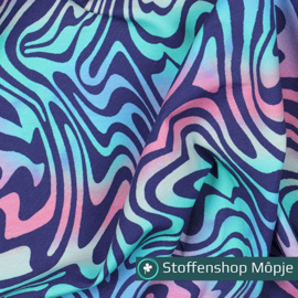 Jersey Digital Abstract Multicolour