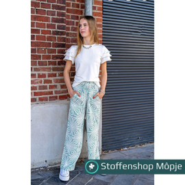 Katoen Viscose Zonnen Mint