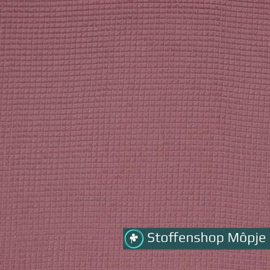 Wafelstof Mauve