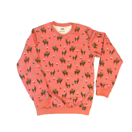 Sweater Lama's op Reis Roze