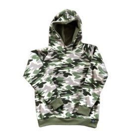 Hoodie Camouflage Green-Taupe