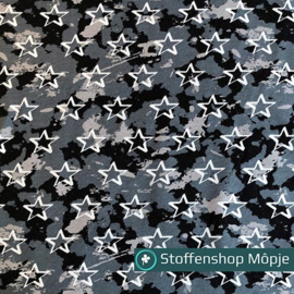 Soft Sweat Camouflage Stars Black