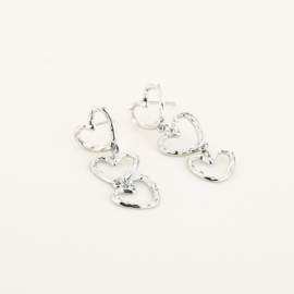 Oorbellen | Tripple heart