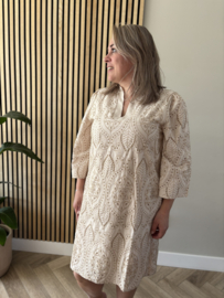 Broderie Jurk | Noé beige