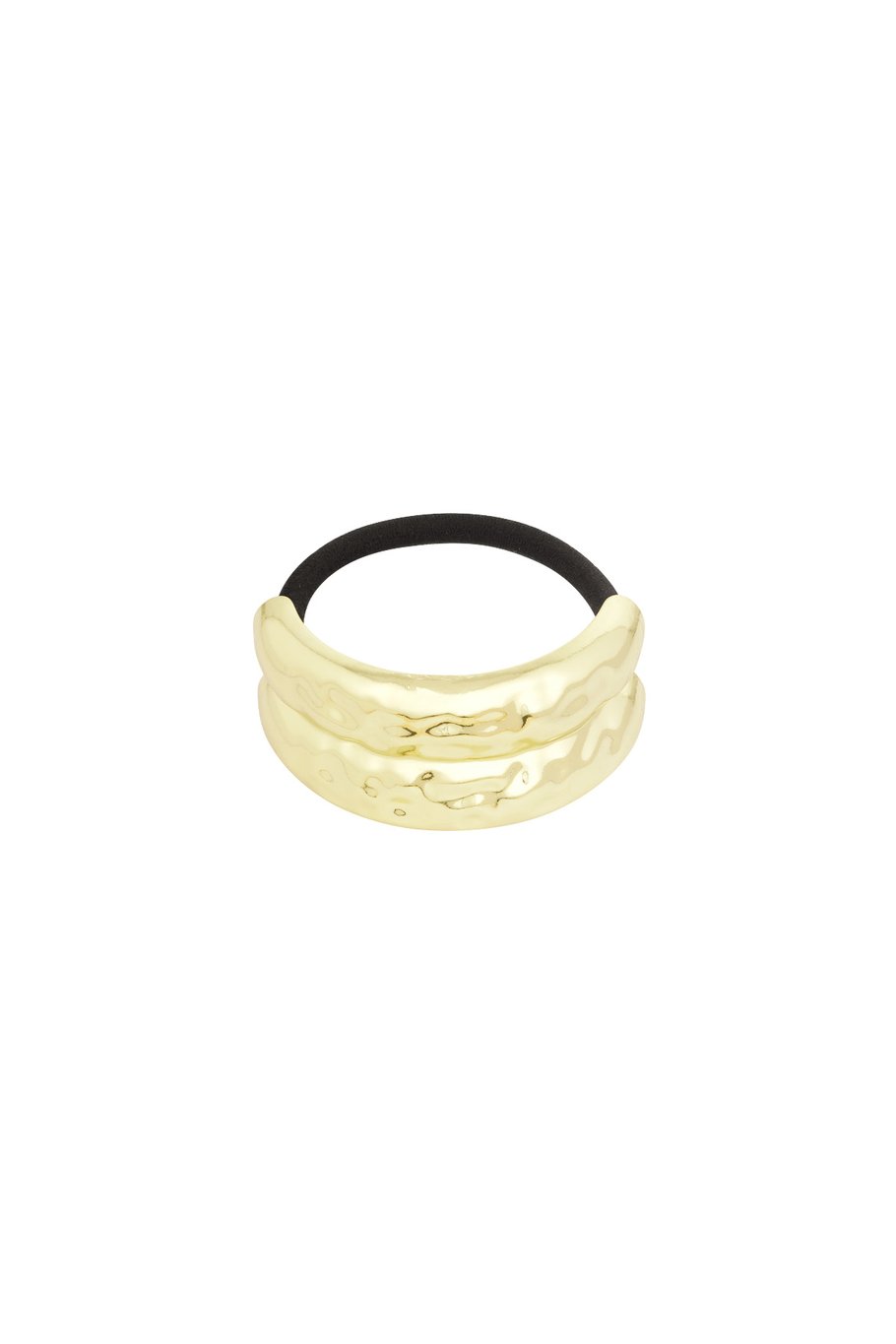 Haarelastiek | gold  double curve