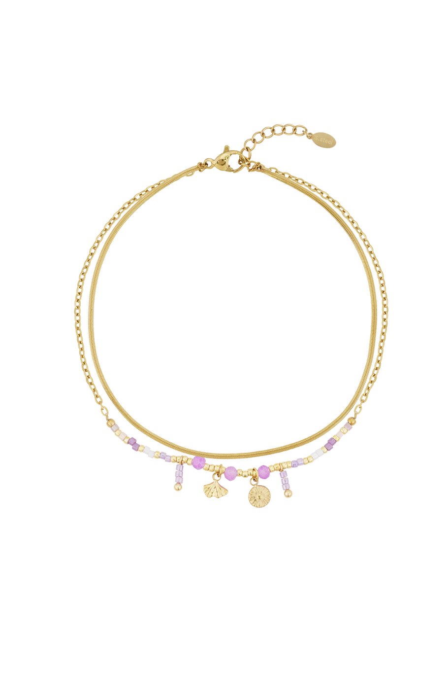 Enkelband | Sea purple