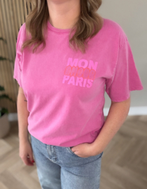 T-shirt | Mon amour paris Pink