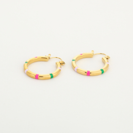 Oorbellen | Colourfull Hoops