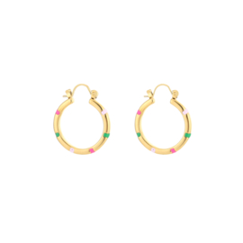 Oorbellen | Colourfull Hoops