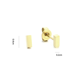 Oorbellen | Staafje Gold