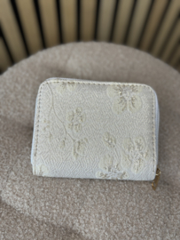 Portemonnee | Flower Beige