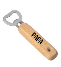 Flessenopener hout | Papa / Opa