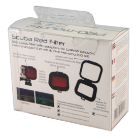 PRO-mounts Glass Filter RED (for H3, 3+, 4 & Session)