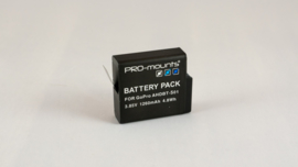 PRO-mounts Replacement Battery HERO 5, 6 en 7  Black