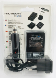 PRO-mounts Battery Kit HERO 5, 6 en 7 Black