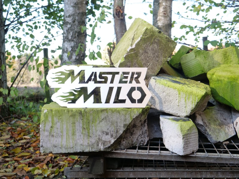 Mastermilo logo spray template