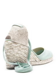 Castañer Watergroene Espadrille