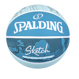 Gave Spalding basketball "sketch" blue