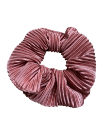 Scrunchie rib - oud roze