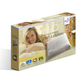 H2O - LATEX PILLOW BAMBOE (met schouder inkeping)