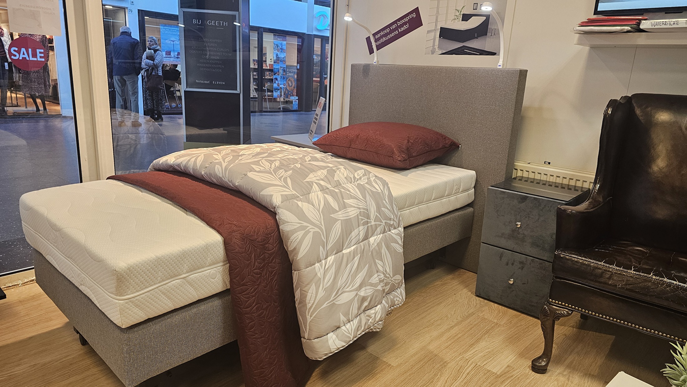 Hooglaag boxspring