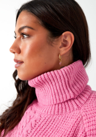 Oorbellen  | roze | goud