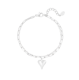 Armband  | loving layers | zilver