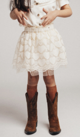 Mooie embroidery rok | Creme oat | Alvide | Baje Studio