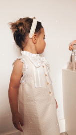 Exclusief jurkje gouden dots + blouse | Petite Zara | Fabienne