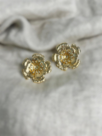 Oorbellen  | Flowers | goud