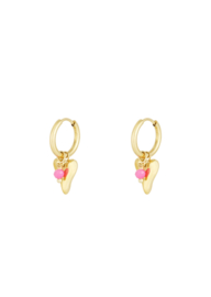 Oorbellen  | vivid heart | goud