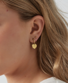 Oorbellen  | heart | goud