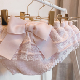 Luxe gebreide bloomer roze | Puromimo | Esmée