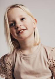 Mooi shirtje | bloemenprint mouwtjes | Loule | Rose mauve | Baje Studio