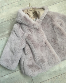 Fur Coat Taupe | Camellia | Sophie