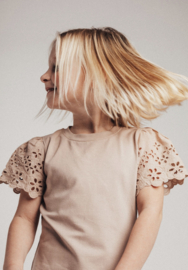 Mooi shirtje | bloemenprint mouwtjes | Loule | Rose mauve | Baje Studio