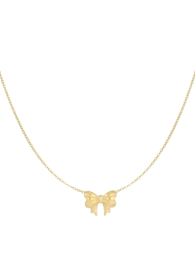Ketting  | strikje  | goud