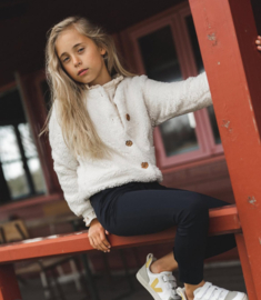 Teddy bomber ivoor | vestje | jasje | Navy Natural