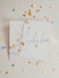 Baby boy | Confetti Wenskaart