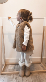 Fur Gillet Caramel | Camellia | Elin