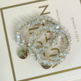 Armband  | haarelastiek | transparant
