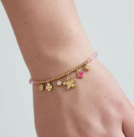 Armband  | summer lover | roze en goud