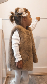 Fur Gillet Caramel | Camellia | Elin