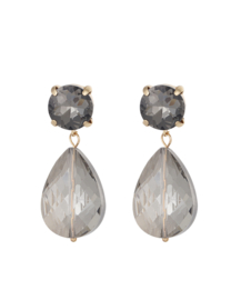 Oorbellen  | grey posh pardon | goud