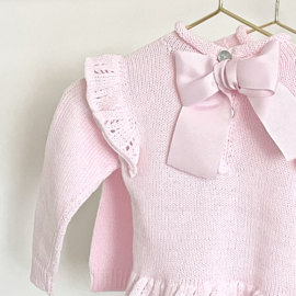 Sweater pink met strik | Puromimo | Evione