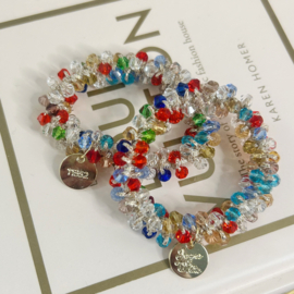 Armband  | haarelastiek | multicolour
